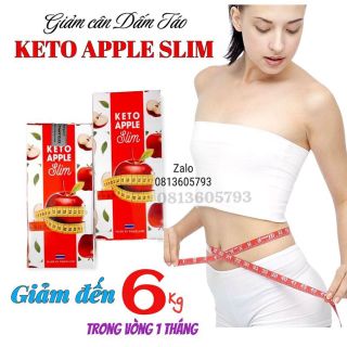 Giảm cân keto apple slim táo hộp 30 viên