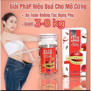 Giảm cân keto apple slim táo hộp 30 viên