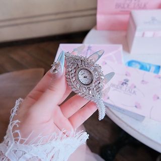 ĐỒNG HỒ NỮ CHÍNH HÃNG BRIDE TALK ĐÍNH PHA LÊ CHIẾC LÁ FULLBOX