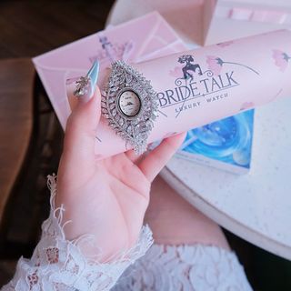 ĐỒNG HỒ NỮ CHÍNH HÃNG BRIDE TALK ĐÍNH PHA LÊ CHIẾC LÁ FULLBOX