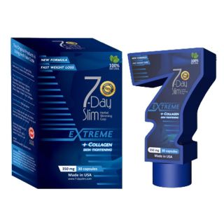 Giảm cân 7Day Slim Hộp 30 viên hỗ trợ giảm cân cấp tốc