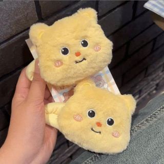KẸP TÓC MỎ VỊT NHỒI BÔNG GẤU VÀNG