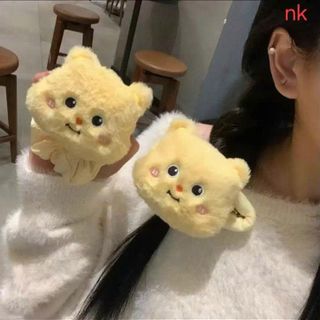 KẸP TÓC MỎ VỊT NHỒI BÔNG GẤU VÀNG