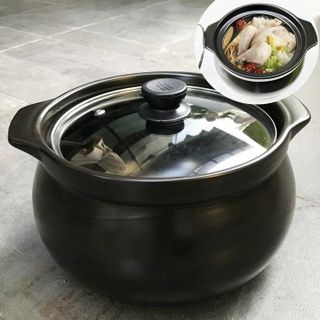 NỒI ĐẤT HẦM 3 LÍT NẮP THỦY TINH CAO CẤP