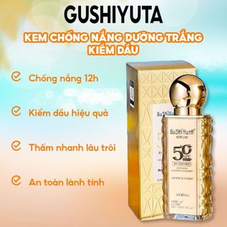 Kem Chống Nắng Dưỡng Trắng Kiềm Dầu GUSHIYUTA 40g