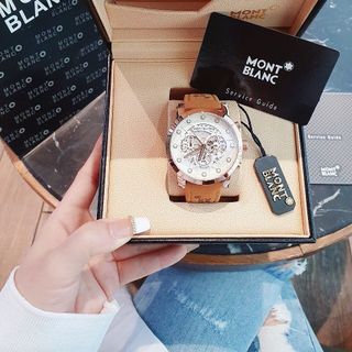 SALE BỎ MẪU HÀNG TRUNG CẤP ĐỒNG HỒ NAM MONBLAN DÂY DA MẶT HOA