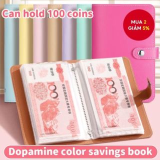 Sổ tiết kiệm đựng tiền 100 phong bì, sổ làm giàu, sổ thử thách tiết kiệm ,sổ phân chia chi tiêu xinh