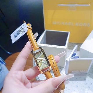 ĐỒNG HỒ NỮ CAO CẤP MICHAEL K DÂY DA VÒNG TAY FULLBOX