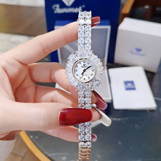 ĐỒNG HỒ NỮ CHÍNH HÃNG FUNMEI F2054 ĐÍNH PHA LÊ FULLBOX TEM HÃNG