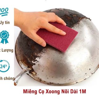 Miếng Cọ Xoong Nồi Dài 1M Đánh Bay Gỉ Set Miếng Bọt Biển Rửa Chén Bát Làm Sạch Vết Ố Vết Đen Do Cháy Nhọ Nhồi