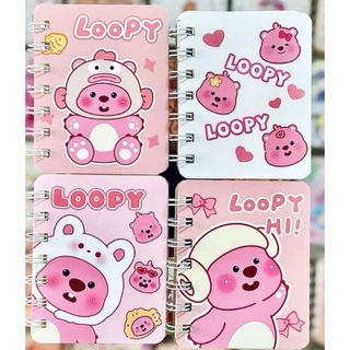 sổ tay lò xo mini ghi chú bỏ túi dễ thương, hình vẽ siêu cưng, sổ ghi chép thông tin