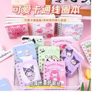 sổ tay lò xo mini ghi chú bỏ túi dễ thương, hình vẽ siêu cưng, sổ ghi chép thông tin
