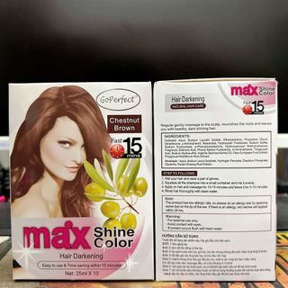 Hộp 10 gói gội là nâu GoPerfect - Sôlbol