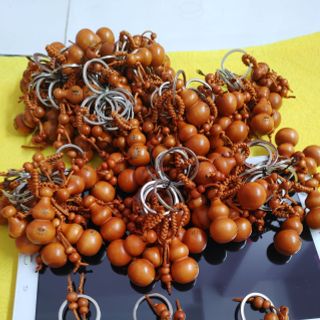 Móc khóa gỗ hồ lô ngẫu mới