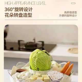 KHAY ĐỰNG ĐỒ ĂN LẨU  7 NGĂN CÓ ĐẾ XOAY 360 ĐỘ TIỆN LỢI