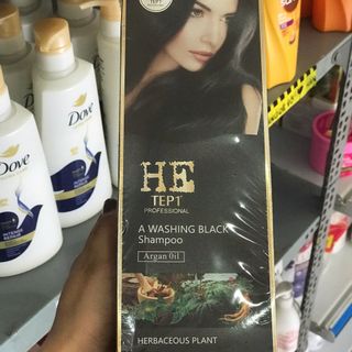 LƯỢC NHUỘM TÓC THÔNG MINH màu ĐEN PHỦ BẠC 100% HI TEP1 200ML