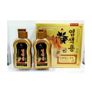 HỘP 2 CHAI DẦU GỘI ĐEN TÓC NHÂN SÂM HÀN QUỐC
