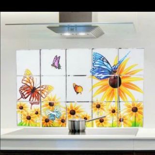 Miếng dán cách nhiệt nhà bếp chống dầu mỡ 50x70cm có keo dán