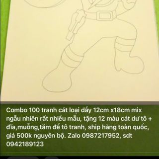 Combo tranh cát 100 tranh giá trên hình luôn