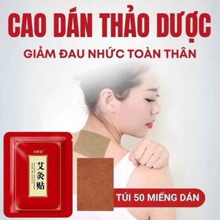 Túi 50 Miếng Dán Cao Dán Thảo Dược Nội Địa Trung