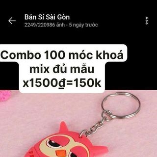 Móc khóa xinh nhiều mẫu giá 1500d