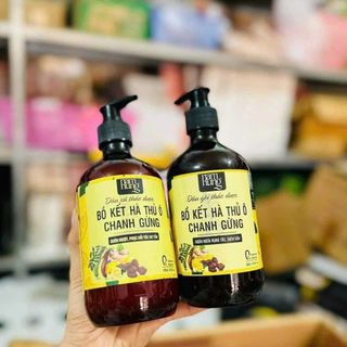 Cặp Dầu gội & xả bồ kết hà thủ ô chanh gừng NAM NUNG