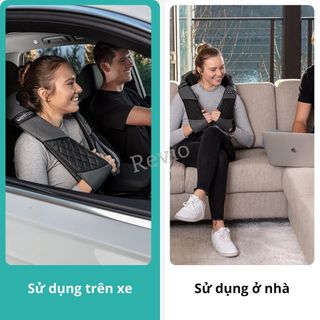 Máy mát xa cổ vai gáy với nhiệt xoa bóp sâu 3D giúp giảm đau vai, chân, cơ thể - Massage
