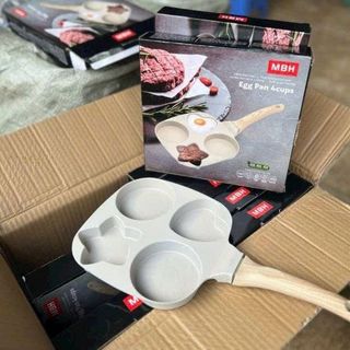 CHẢO 4 NGĂN NGÔI SAO & TIM CÁN GỖ