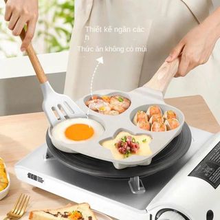 CHẢO 4 NGĂN NGÔI SAO & TIM CÁN GỖ