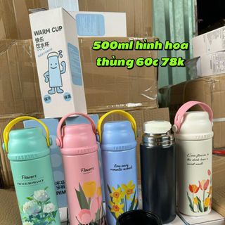 Bình Giữ Nhiệt Họa Tiết Hoa 500ml