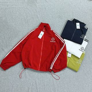 Áo khoác dù nhăn 2 lớp mặt cười Good Luck
