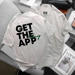 ÁO THUN OVERSIZE GET THE APP CHẤT COTTON CO GIÃN 2 CHIỀU P324 - LADY'S PASSION
