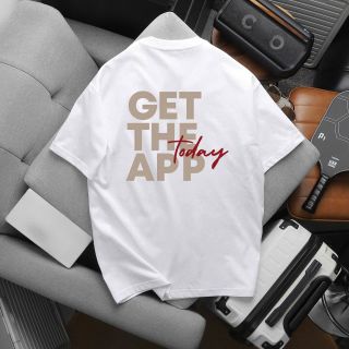 ÁO THUN OVERSIZE GET THE APP CHẤT COTTON CO GIÃN 2 CHIỀU P324 - LADY'S PASSION