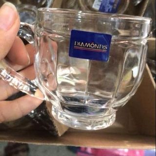 BỘ 6 LY THUY TINH CÓ QUAI DIAMONDS DM202