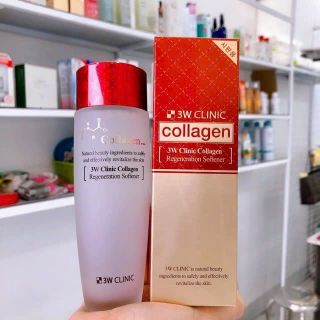 Nước hoa hồng 3W Clinic collagen đỏ- giúp ngăn ngừa lão hóa 150ml