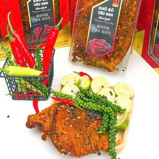 Khô Bò Tiêu Đen 500gr Thùng 50 hộp