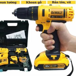 MÁY KHOAN PIN 36V DEWALT 13 LY HỘP VÀNG