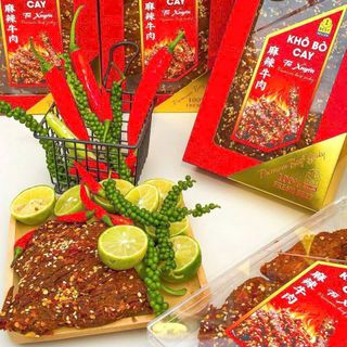 Khô Bò Cay Tứ Xuyên (Thùng 50 Hộp)