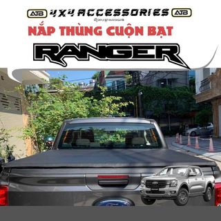 Nắp Thùng Cuộn Bạt Xe Bán Tải Ford Ranger Cao Cấp, Phụ Kiện Bảo Vệ Thùng Xe Chống Nước Chống Bụi, Dễ Lắp Đặt