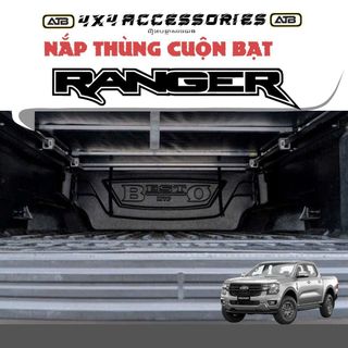 Nắp Thùng Cuộn Bạt Xe Bán Tải Ford Ranger Cao Cấp, Phụ Kiện Bảo Vệ Thùng Xe Chống Nước Chống Bụi, Dễ Lắp Đặt