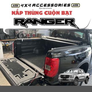 Nắp Thùng Cuộn Bạt Xe Bán Tải Ford Ranger Cao Cấp, Phụ Kiện Bảo Vệ Thùng Xe Chống Nước Chống Bụi, Dễ Lắp Đặt