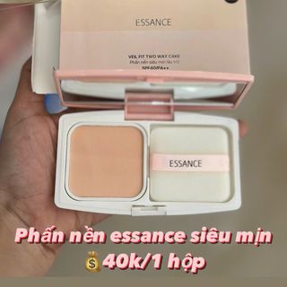 Phấn Nền Siêu Mịn lâu trôi Essance Veil Fit Two Way Cake SPF40/Pa++ 7gr