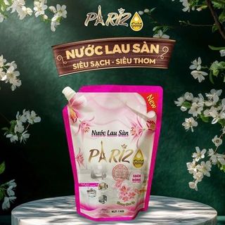 Nước Lau Sàn Pariz 1kg Màu Hồng Hương Hoa Ly (Thùng 16 Túi)