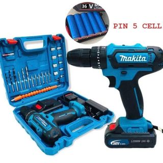 MÁY KHOAN PIN 36V MATIKA 13 LY KÈM PHỤ KIỆN