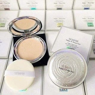 ❤ Phấn Phủ nén Siêu Mịn Geo Sempre Happy & Please Pact