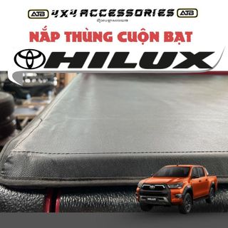 Nắp Thùng Cuộn Bạt Xe Bán Tải Toyota Hillux Cao Cấp, Phụ Kiện Bảo Vệ Thùng Xe Chống Nước Chống Bụi, Dễ Lắp Đặt
