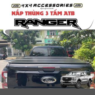 Phụ Kiện Nắp Thùng Gập 3 Tấm Cho Xe Bán Tải Ford Ranger 2022–2025 Bảo Vệ Thùng Xe, Thẩm Mỹ, Tiện Lợi Khi Sử Dụng