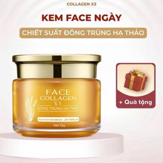 Kem face ngày collagen x3 đông anh - kem face đông trùng hạ thảo
