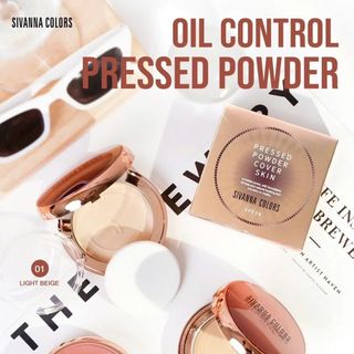 Phấn Phủ Kiềm dầu Sivanna Color Pressed Power Cover Skin