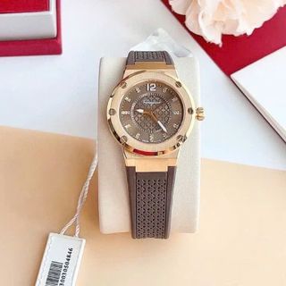 ĐỒNG HỒ NỮ CAO CẤP XALVATORE F80 FIG DÂY ĐỎ VÀ NÂU